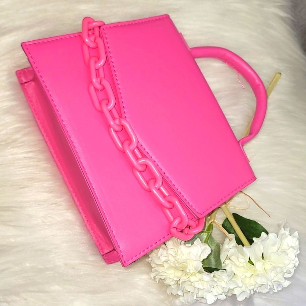 SHEIN Shoulder/ Cross Body Chain Bags Yellow, Hot Pink, and Lilac Bundle
